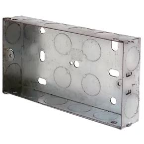 single metal back box|metal back box screwfix.